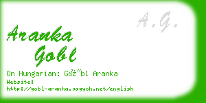 aranka gobl business card